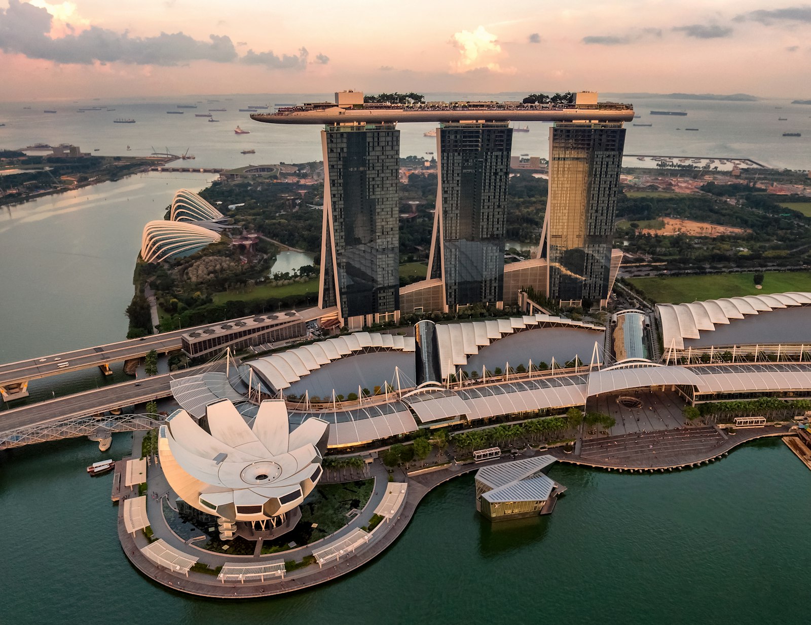 The Singapore CBD skyline near the EngageNexus Raffles Place studio
